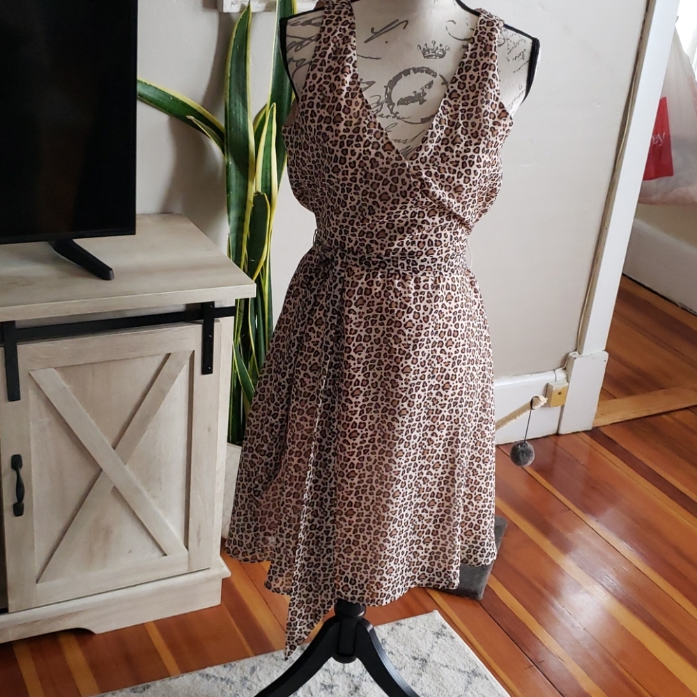 Animal print dress